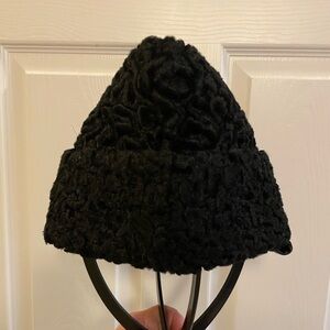 Vintage Stetson Black Textured Beanie